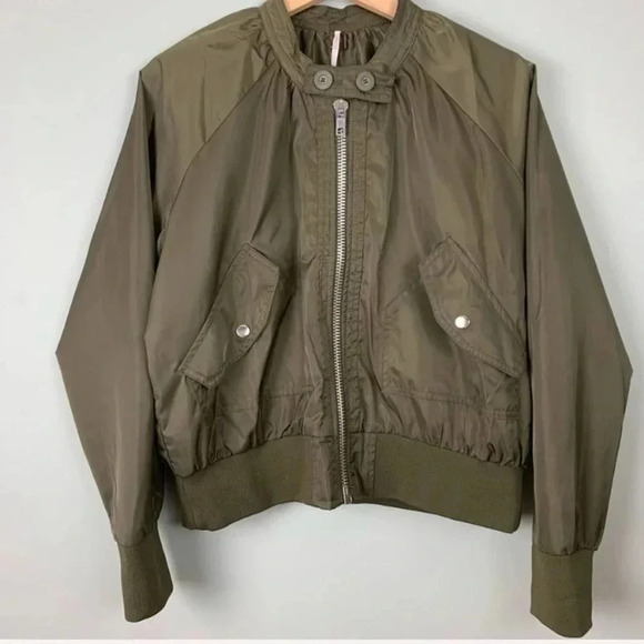 Free People Bomber Jacket Size S/P - Picture 6 of 8